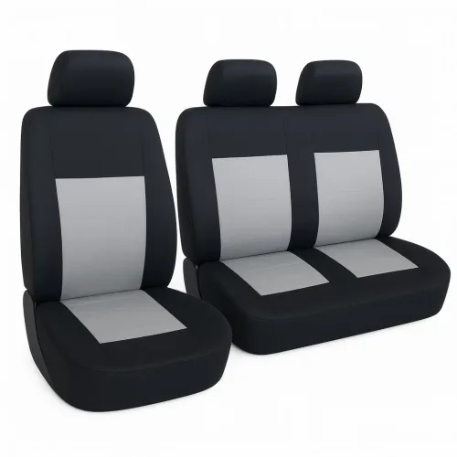 Üléshuzat 1+2 üléses furgonra, fekete-szürke, Autolife 01853