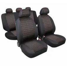 Üléshuzat garnitúra 11db-os, univerzális, fekete-piros, Lampa Jacquard 54966