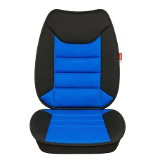 Ülésvédő, fekete-kék, szellőzős, sportos, darabos Autolife 68076BL
