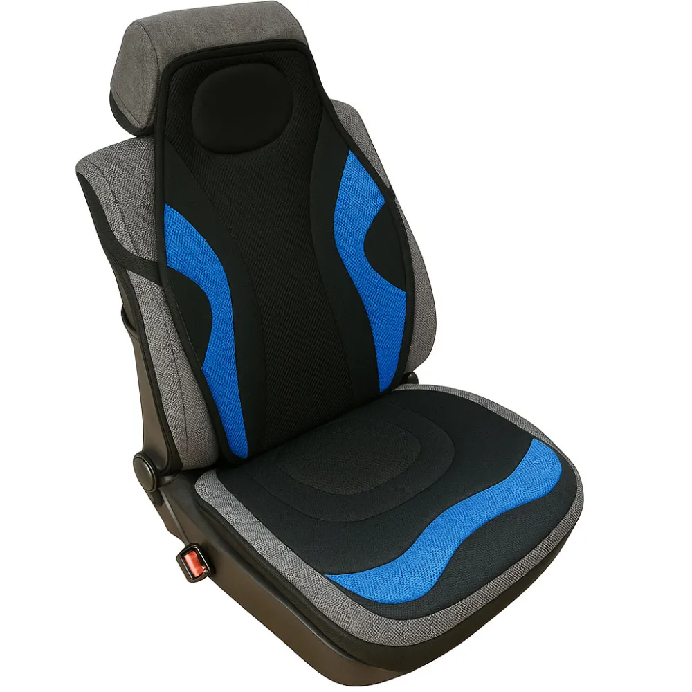 Ülésvédő, univerzális, fekete-kék, sportos, darabos AFHM