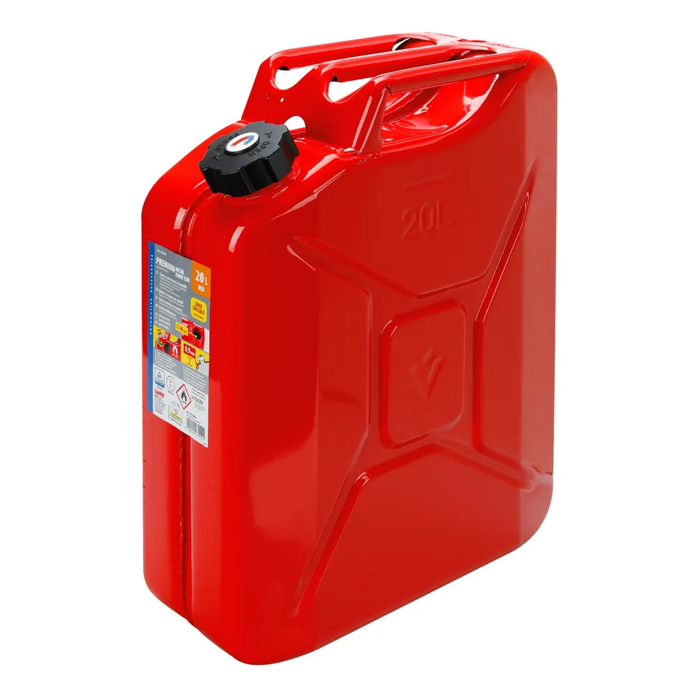 Üzemanyagkanna, fém (marmon), 20 liter, piros, Lampa 67004