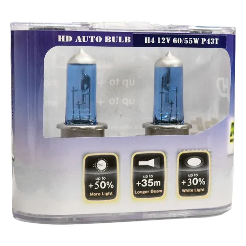 Izzó 12V/H4/60/55W HD Ultra +30% fény jégfehér SB