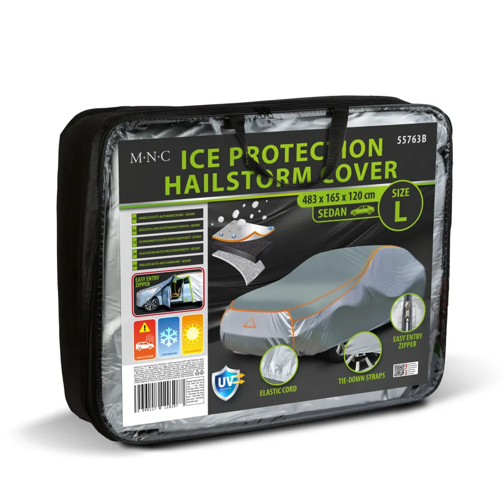 Autótakaró ponyva jégeső ellen Sedan L 483 x 165 x 120 cm M.N.C. 55763B