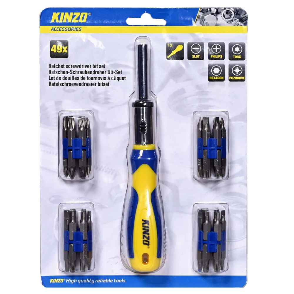 Csavarhúzó készlet 49db-os Kinzo 78004
