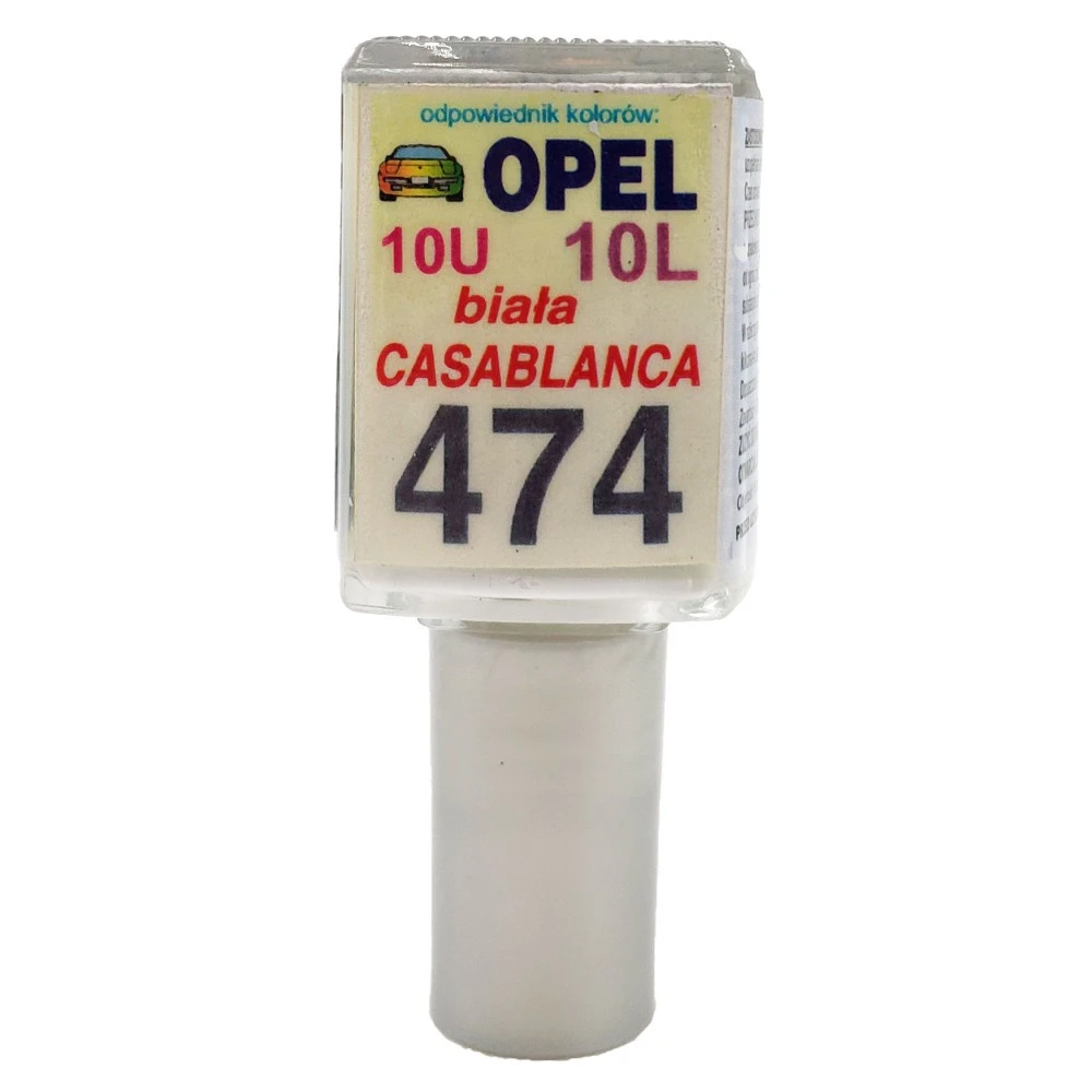Javítófesték Opel 10U, 10L, biala Casablanca 474 Arasystem 10ml