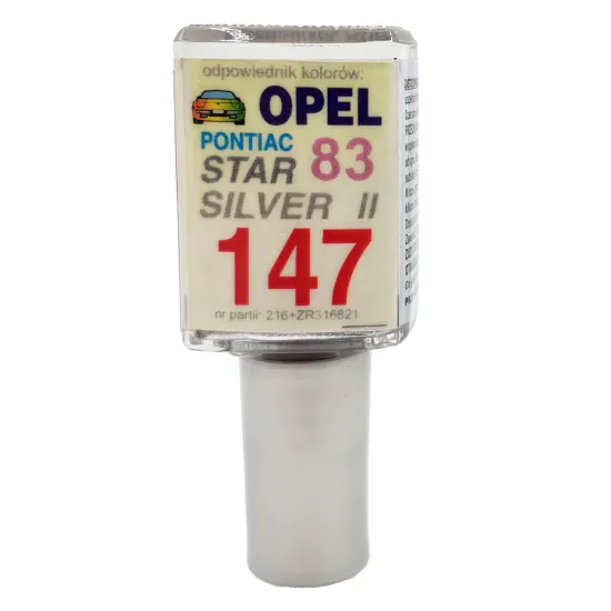 Javítófesték Opel / Pontiac 83 Star Silver II 147 Arasystem 10ml Javítófesték Opel / Pontiac 83 Star Silver II 147 Arasystem 10ml