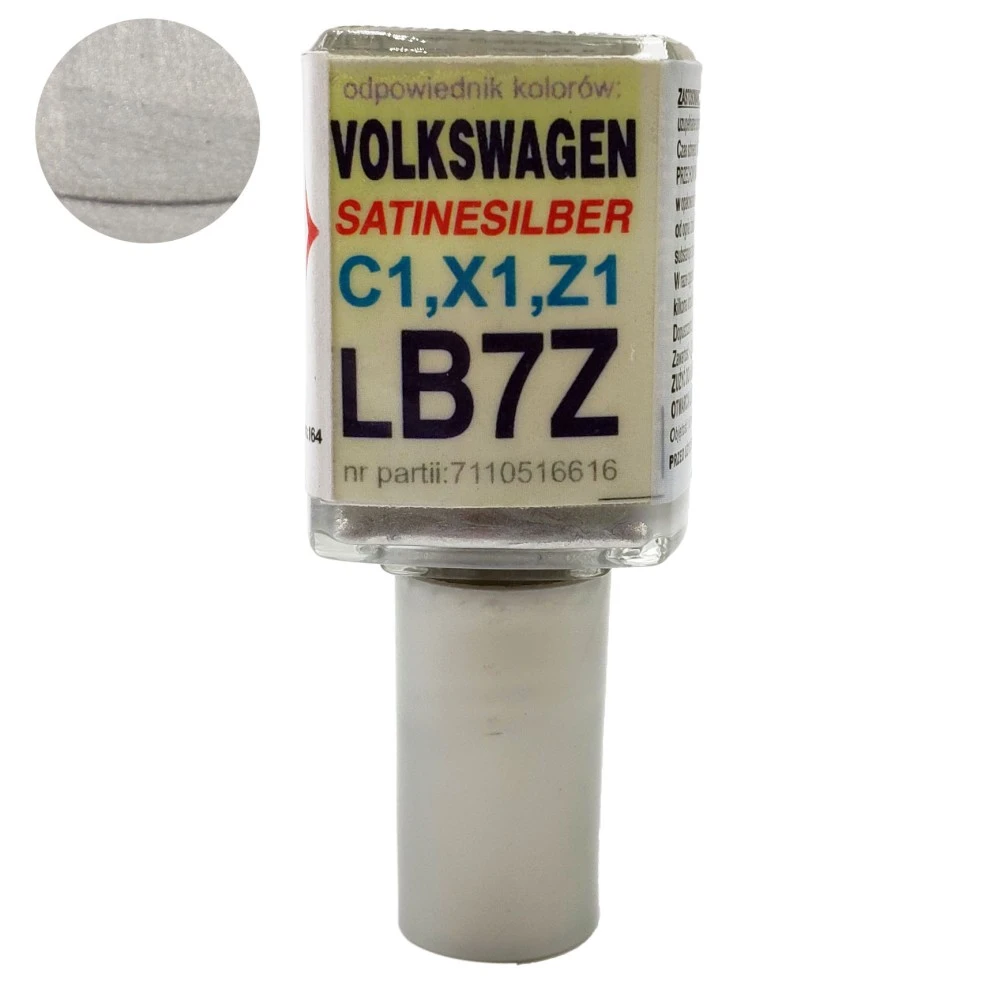 Javítófesték Volkswagen Satinesilber C1, X1, Z1 LB7Z Arasystem 10ml