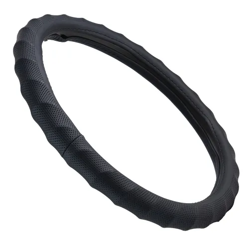 Kormányvédő, fekete, szellőző (raszteres), 38 cm, Autolife 00290