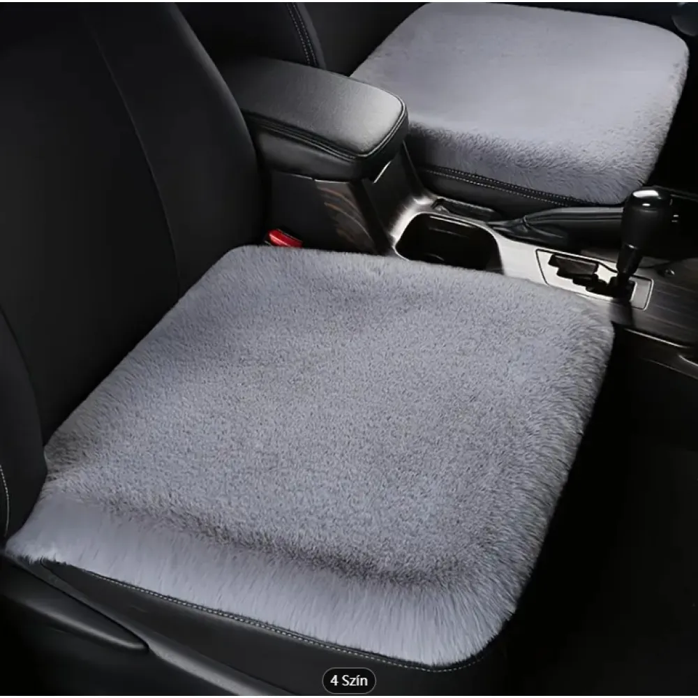 Ülésvédő, puha szőrös, szürke, Autolife 01860