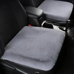 Ülésvédő, puha szőrös, szürke, Autolife 01860
