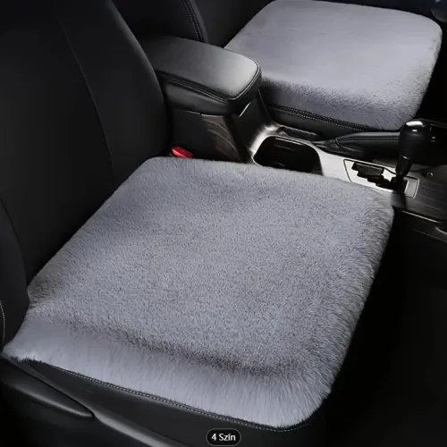 Ülésvédő, puha szőrös, szürke, Autolife 01860