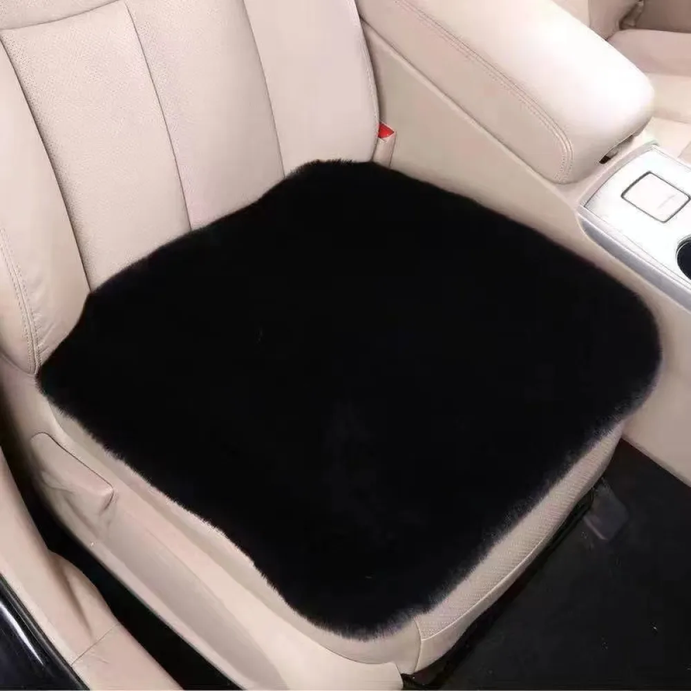 Ülésvédő, puha szőrös, fekete, Autolife 01884