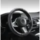 Kormányvédő, bőr, 37-39cm fekete, rózsaszín varással Autolife 01990 Kormányvédő, bőr, 37-39cm fekete, rózsaszín varással Autolife 01990