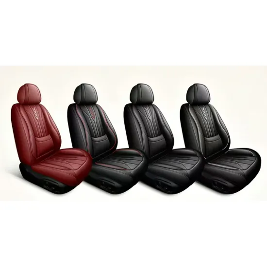 Univerzális prémium PU bőr üléshuzat garnitúra fekete-piros Autolife 02218 Univerzális prémium PU bőr üléshuzat garnitúra fekete-piros Autolife 02218