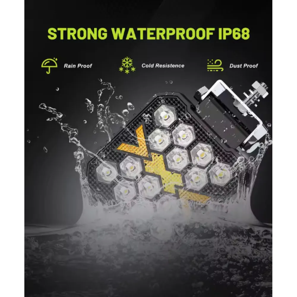 Munkalámpa, LED-es, index funkcióval 12/24V 20W E jeles Autolife 26078