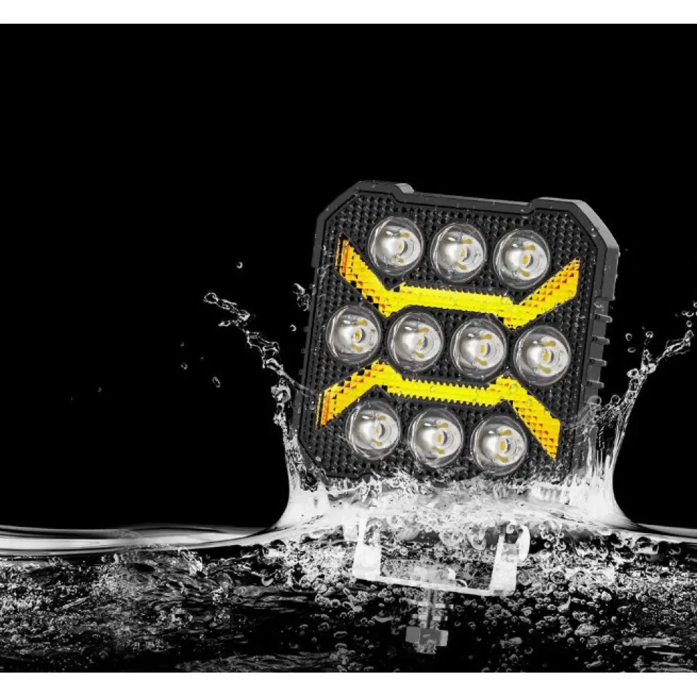 Munkalámpa, LED-es, index funkcióval 12-48V 20W, E jeles, Autolife 26092