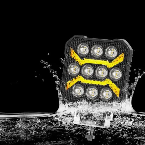 Munkalámpa, LED-es, index funkcióval 12-48V 20W, E jeles, Autolife 26092