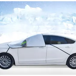 Szélvédőtakaró ponyva tükör védelemmel és mágneses rögzítéssel 145x118cm Autolife 68366