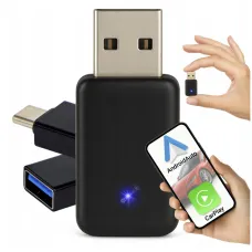 CarPlay 2in1 vezeték nélküli adapter USB IOS/ANDROID Autolife 53081