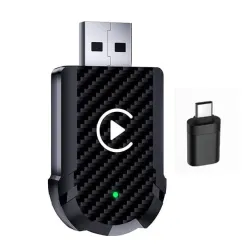 CarPlay 2in1 vezeték nélküli adapter (USB - USB Type-C) IOS/ANDROID 