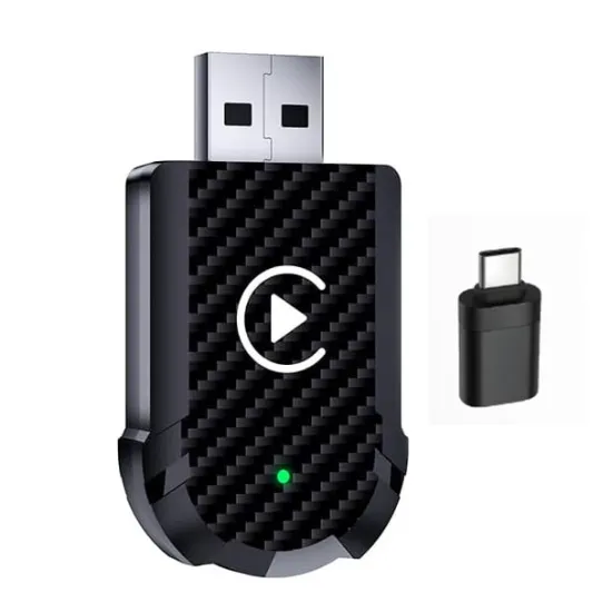 CarPlay 2in1 vezeték nélküli adapter (USB - USB Type-C) IOS/ANDROID 