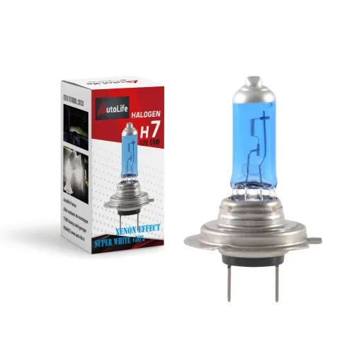 Izzó 12V/55W H7, fehér +50% fényerő, db-os Autolife Longlife 28126