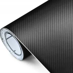Karosszéria fólia karbon mintával, fekete színbe 75x200cm Autolife 99881