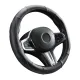 Kormányvédő, bőr, 37-39cm fekete, rózsaszín varással Autolife 01990 Kormányvédő, bőr, 37-39cm fekete, rózsaszín varással Autolife 01990