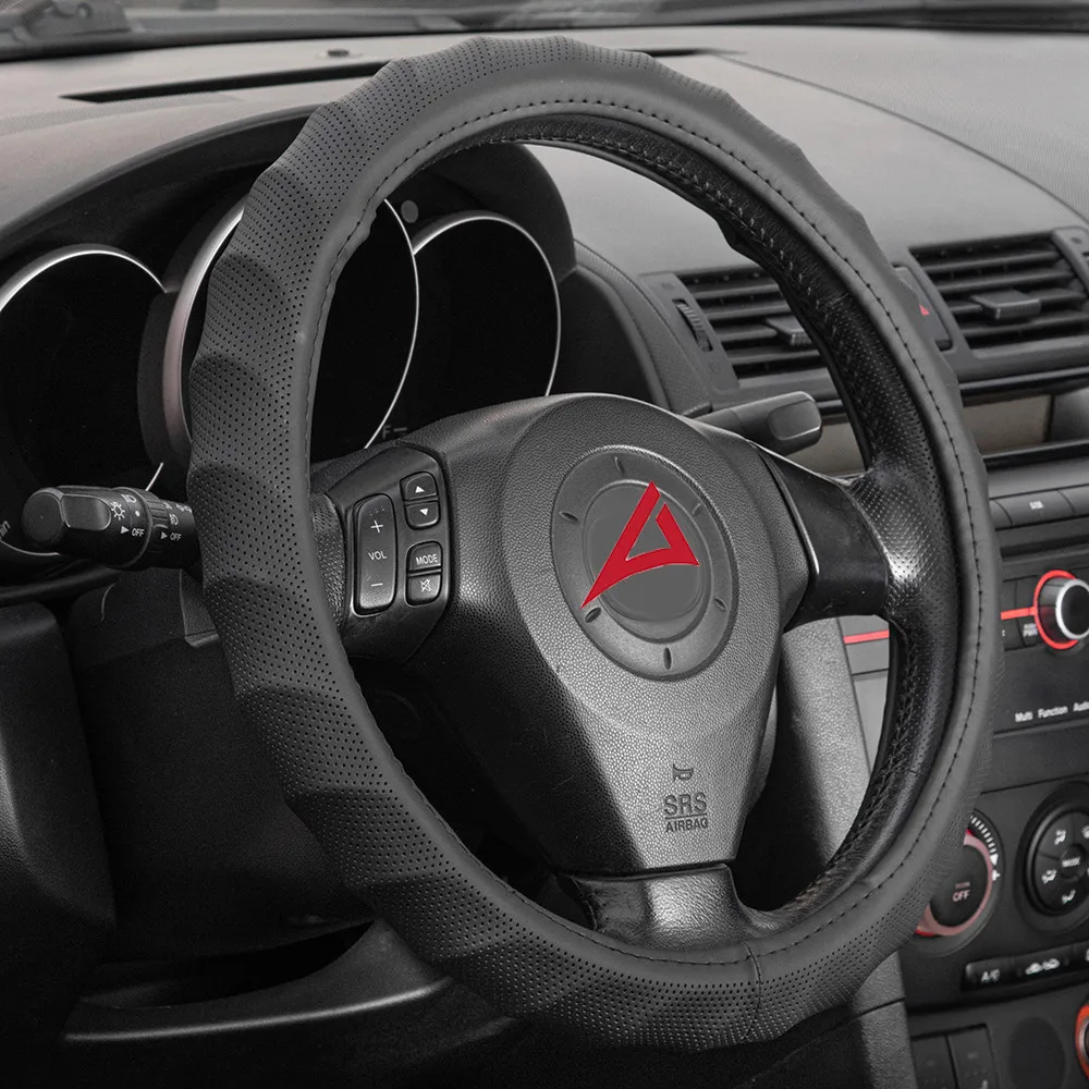 Kormányvédő, fekete, szellőző (raszteres), 38 cm, Autolife 00290