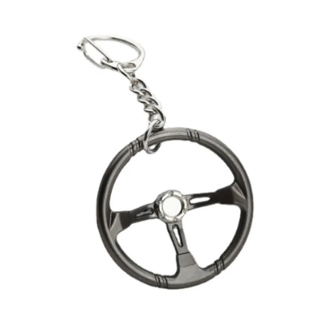 Kulcstartó sportkormány formájú, grafit színű Autolife 80353 W16362-9