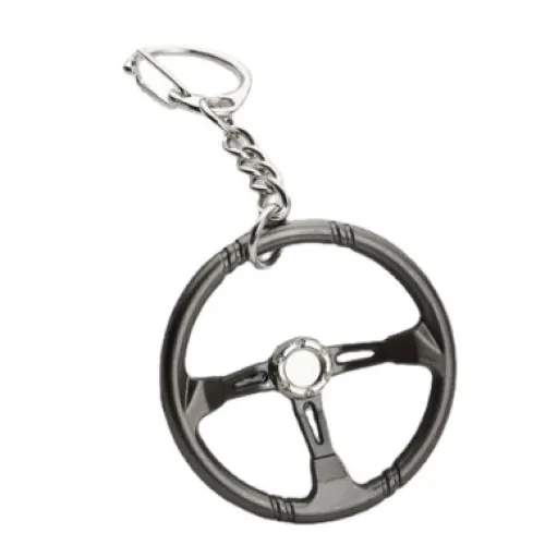 Kulcstartó sportkormány formájú, grafit színű Autolife 80353 W16362-9