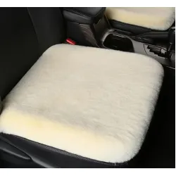 Ülésvédő, puha szőrős, fehér, Autolife 01877
