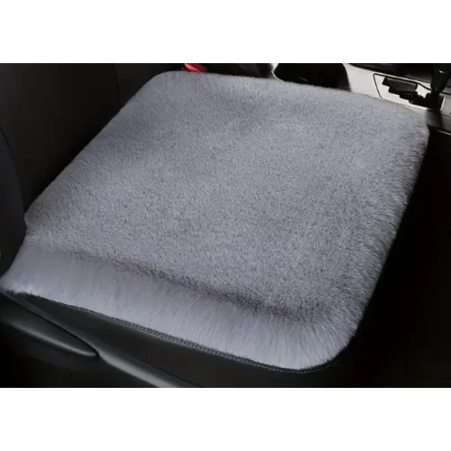 Ülésvédő, puha szőrös, szürke, Autolife 01860