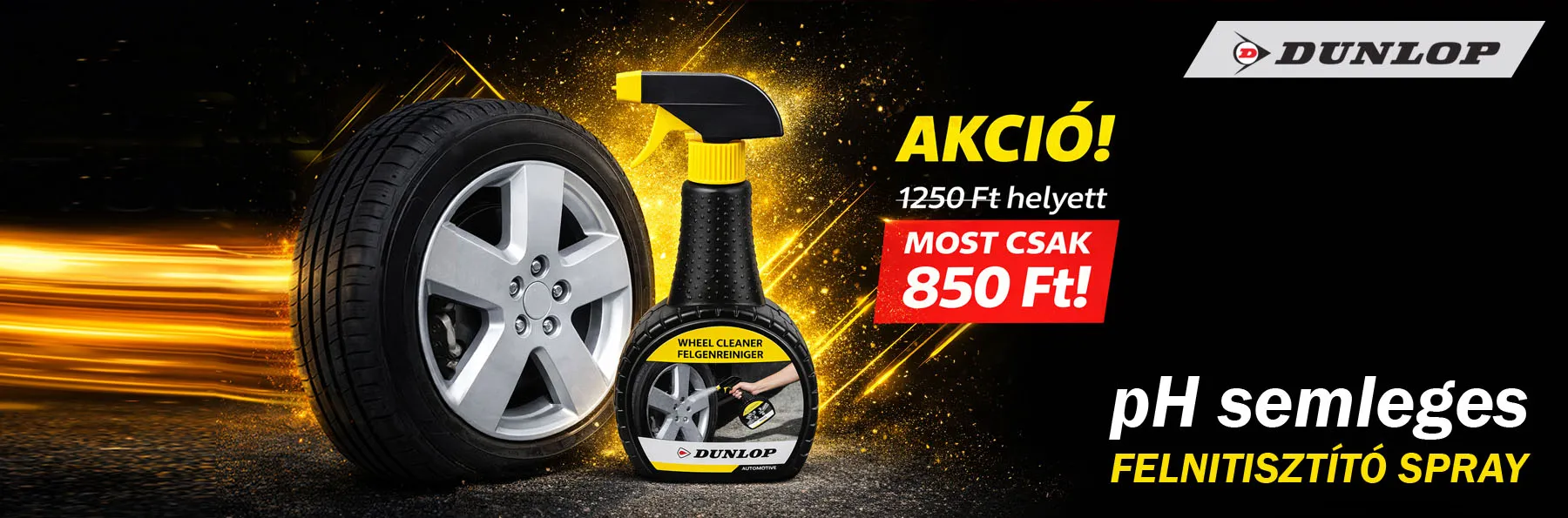 Dunlop felnitisztító spray! Rendkívüli AKCIÓ!