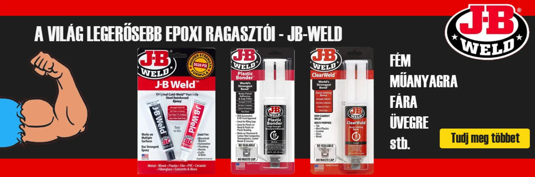 JB-Weld A világ legerősebb ragasztói