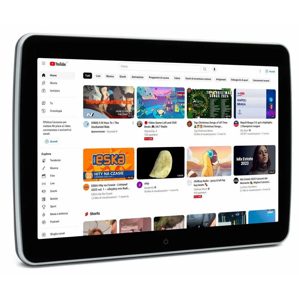  Fejtámla monitor, android multimédiás, TFT/LCD IPS érintőkijelzővel Bluetooth és WiFi kapcsolattal, Phonocar VM145 10,1