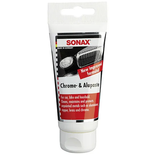 Alu- és krómtisztító polírozó paszta 75 ml Sonax Chrome & AluPaste