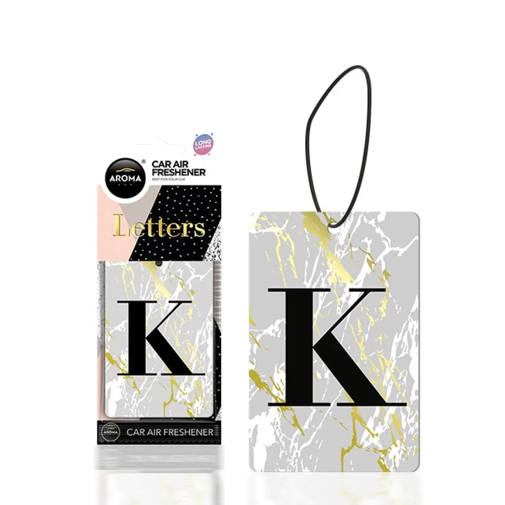 Aroma Car, Illatosító, Betű, Fekete, 