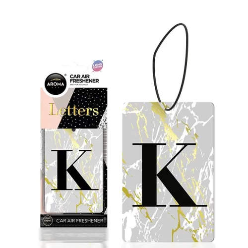 Aroma Car, Illatosító, Betű, Fekete, 