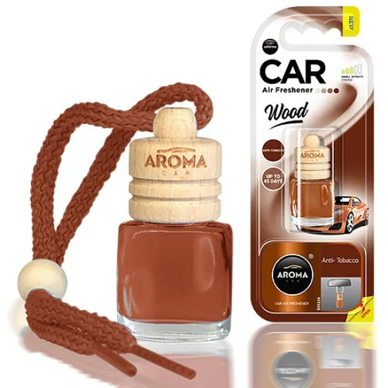 Aroma Car, Illatosító, Wood, Anti-Tobacco, 6 ml Aroma Car, Illatosító, Wood, Anti-Tobacco, 6 ml