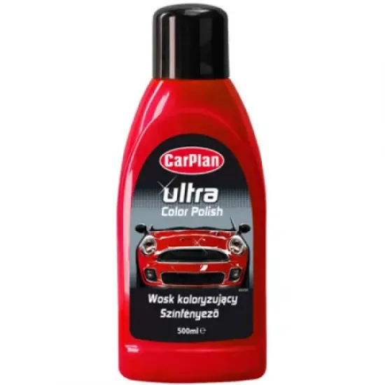 Autó színpolír, piros színű 500 ml CarPlan Ultra Color Polish Red Autó színpolír, piros színű 500 ml CarPlan Ultra Color Polish Red