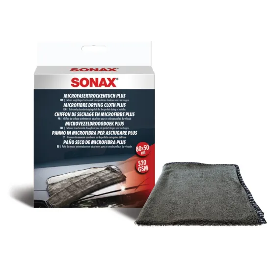 Autószárazoló mikroszálas törlőkendő 80 x 50 cm, Sonax Microfiber Drying Cloth Plus Autószárazoló mikroszálas törlőkendő 80 x 50 cm, Sonax Microfiber Drying Cloth Plus