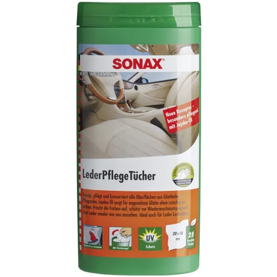 Bőrápoló kendő 25db-os Sonax Bőrápoló kendő 25db-os Sonax