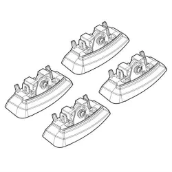 Csomagtartó talp szett Opel Meriva (2005–2017) Lampa Nordrive, Fitting Kit 136