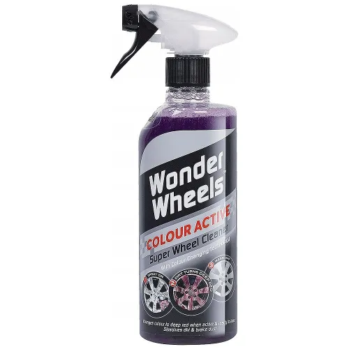 Felntisztító, savmentes szinezős formulával 600 ml, CarPlan Wonder Wheels Colour Active Wheel Cleaner 