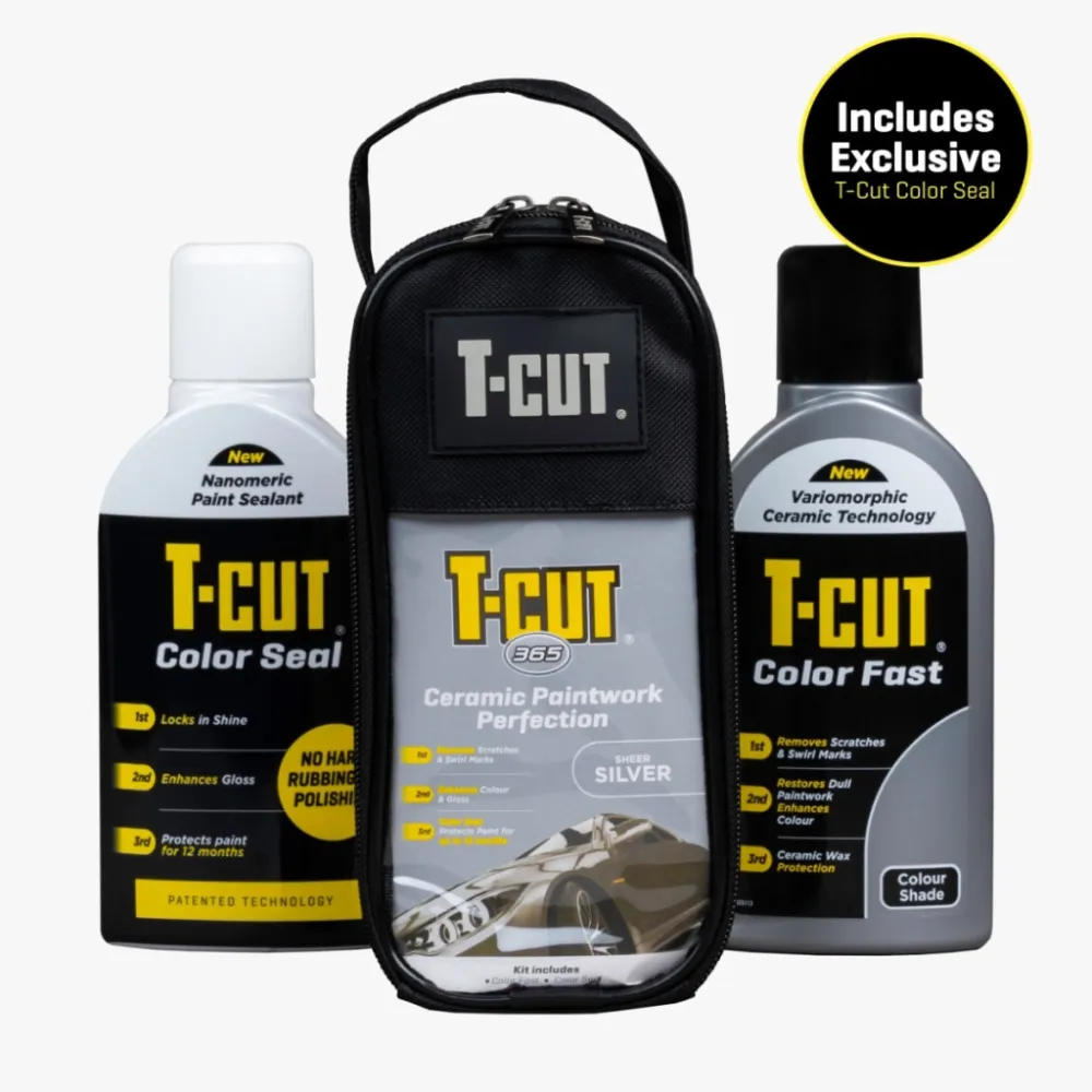 Fényezéskondicionáló készlet, ezüst, CarPlan T‑Cut 365 Paintwork Perfection Kit – Silver 