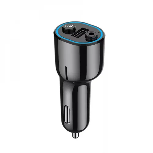 FM Transzmitter 12-24 V-os MP3 lejátszó és telefonkihangosító, AUX, USB kimenettel AFHM