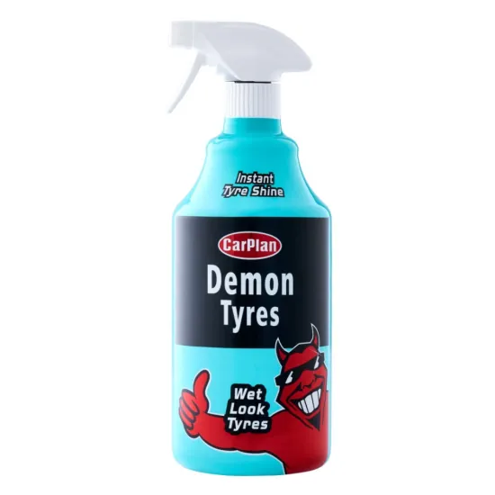 Gumiabroncs fényesítő, -és ápoló spray 1 liter, CarPlan Demon Tyres Gumiabroncs fényesítő, -és ápoló spray 1 liter, CarPlan Demon Tyres
