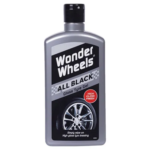 Gumiápoló gél  500 ml, Carplan Wonder Wheels All Black Gloss Tyre Gel