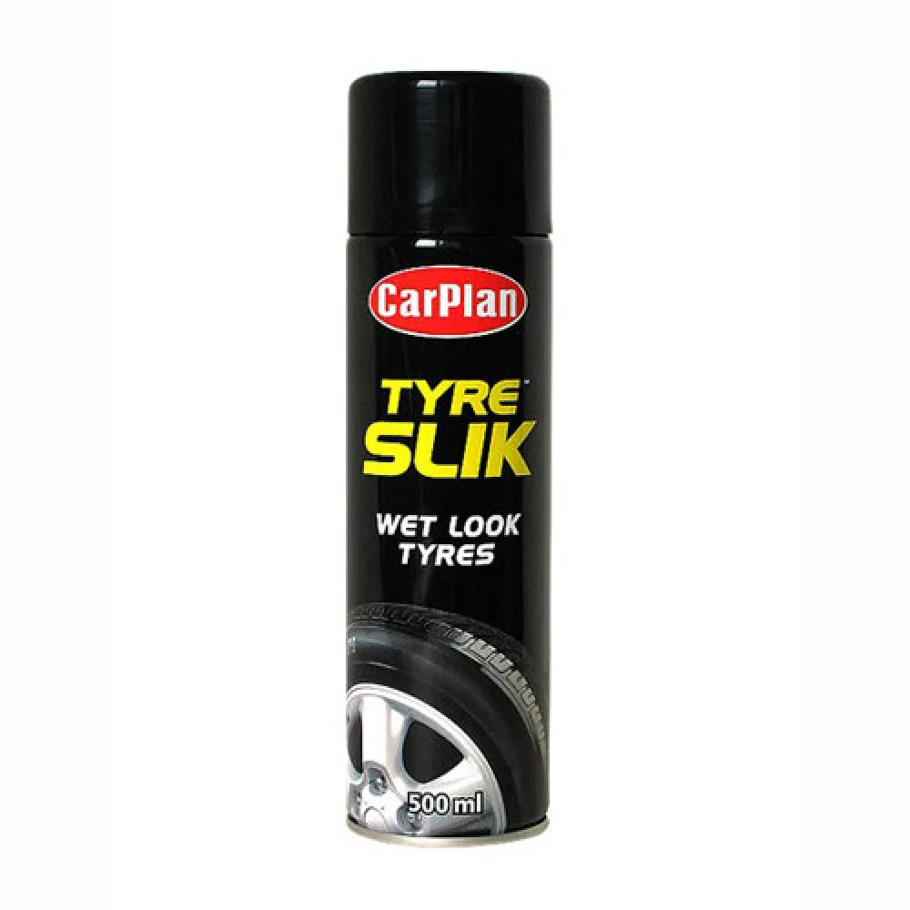 Gumiápoló spray mélyfekete, 500 ml, CarPlan Tyre Slik